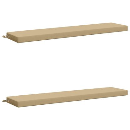 Cuscini per Panchina a 2 Pezzi SOEST 2 pz 100% Poliestere Beige