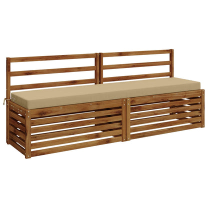 Cuscini per Panchina a 2 Pezzi SOEST 2 pz 100% Poliestere Beige