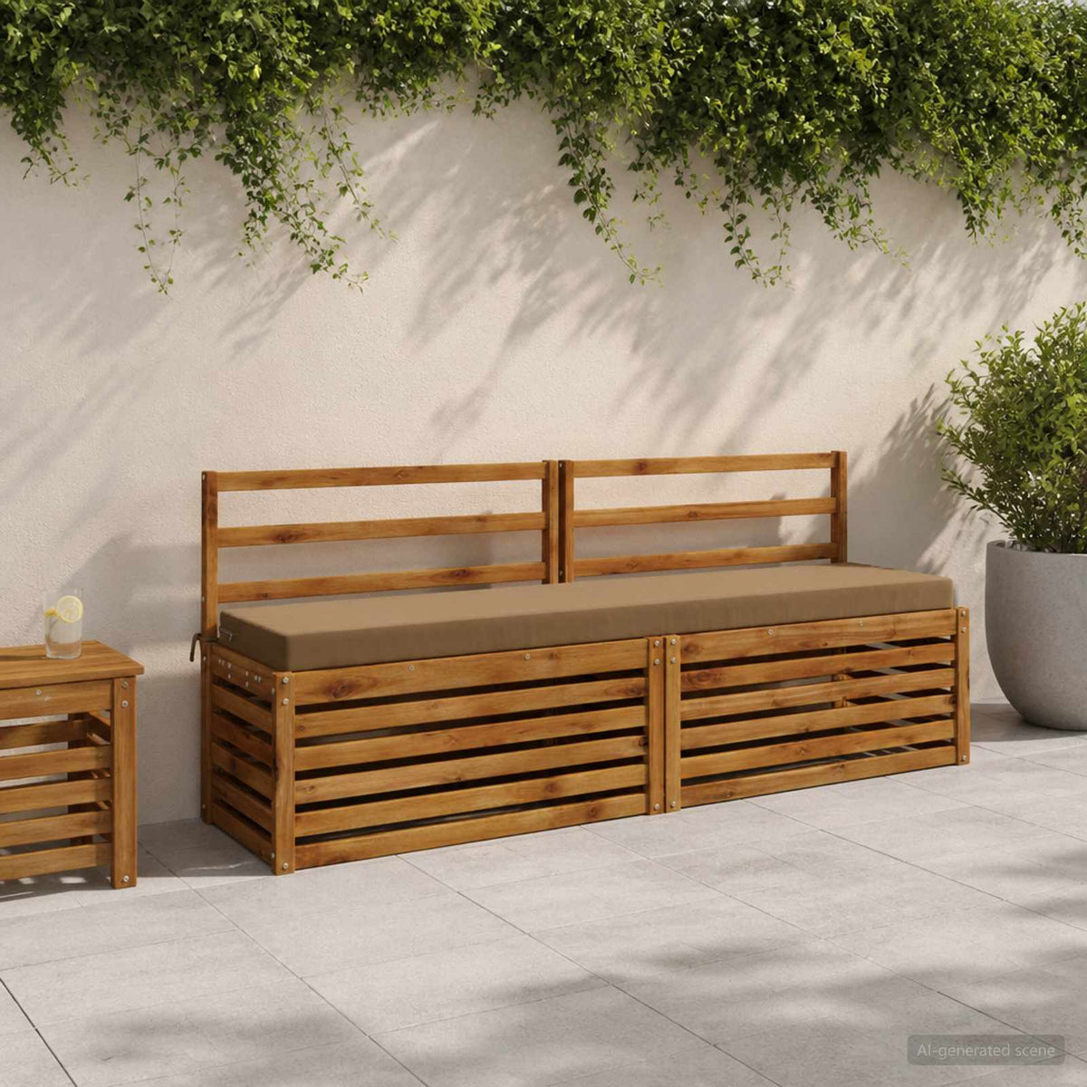 Cuscini per Panchina a 2 Pezzi SOEST 2 pz 100% Poliestere