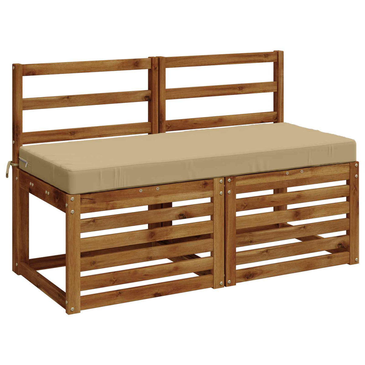 Cuscini per Panchina a 2 Pezzi SOEST 2 pz 100% Poliestere Beige