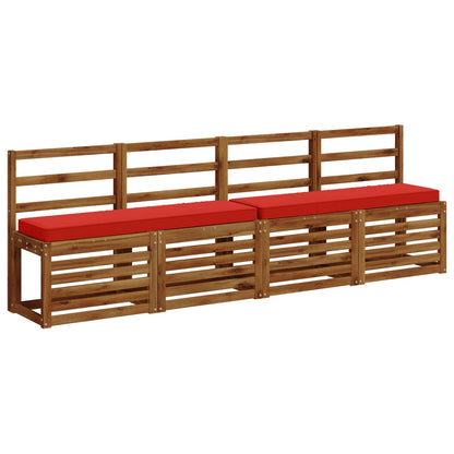 Cuscino per Panchina a 1 Pezzo VUGHT 100% Poliestere Rosso