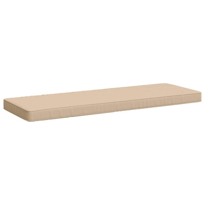 Cuscini per Panchina a 2 Pezzi VUGHT 2 pz 100% Poliestere Crema