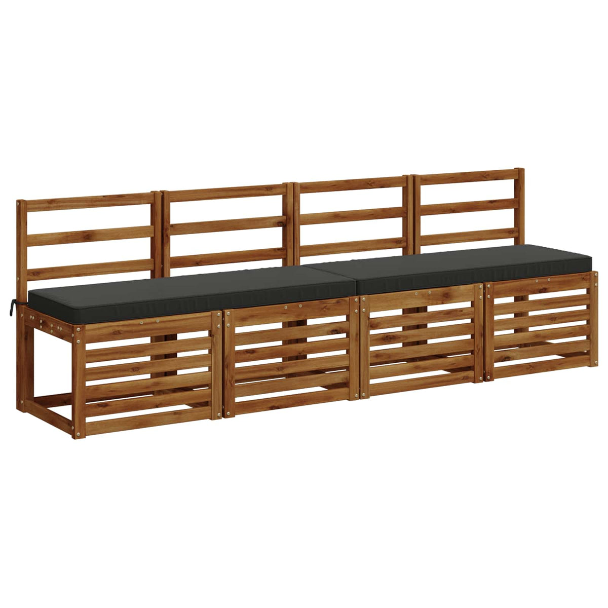 Cuscino per Panchina a 1 Pezzo VUGHT 100% Poliestere Antracite