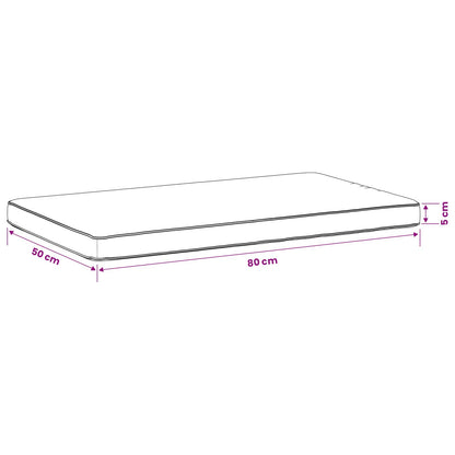 Cuscino per Panchina a 1 Pezzo VUGHT 100% Poliestere Grigio