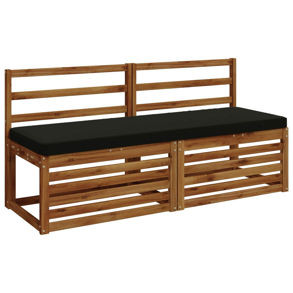 Cuscino per Panchina a 1 Pezzo VUGHT 100% Poliestere Nero