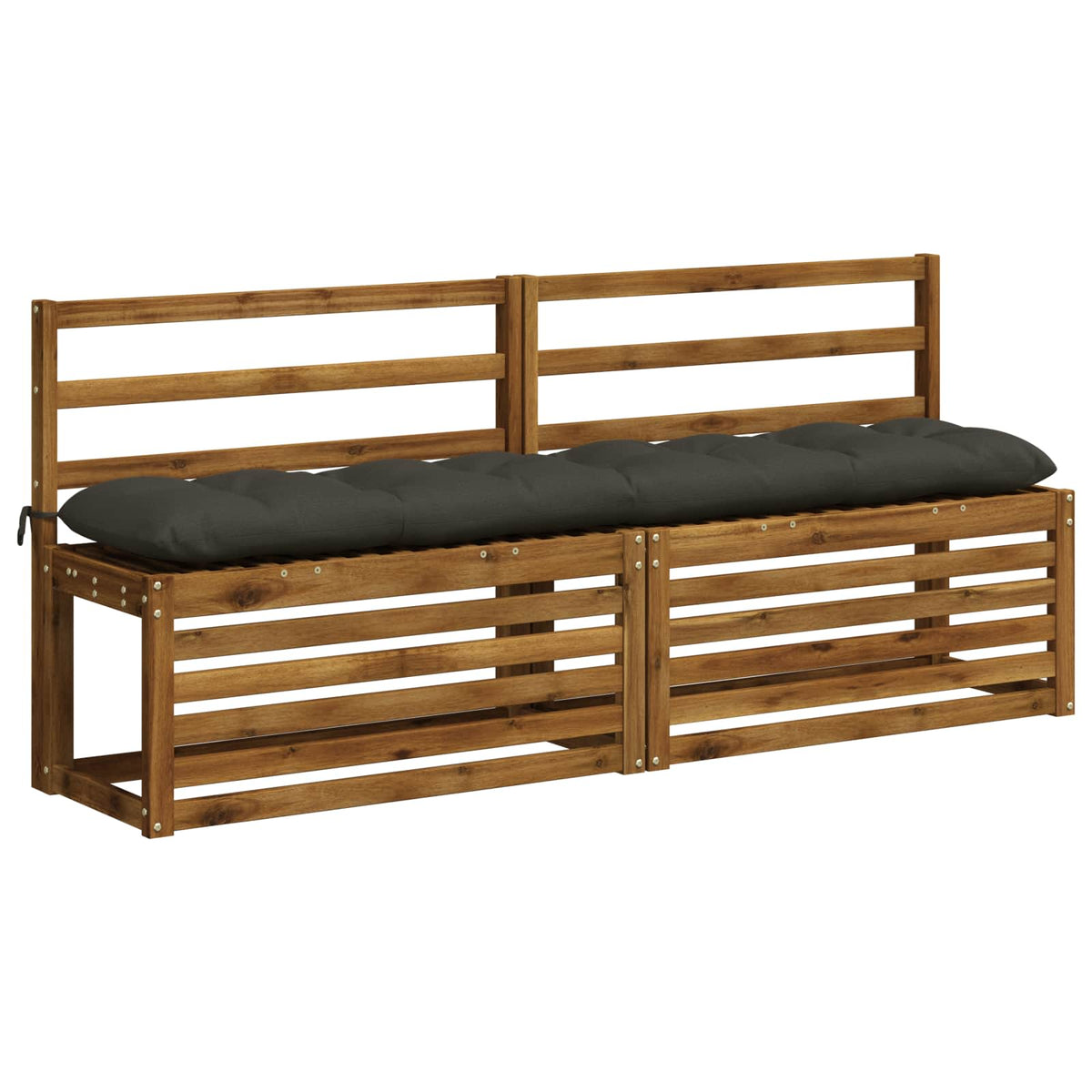Cuscino per panchina VIANEN 100% Poliestere Antracite