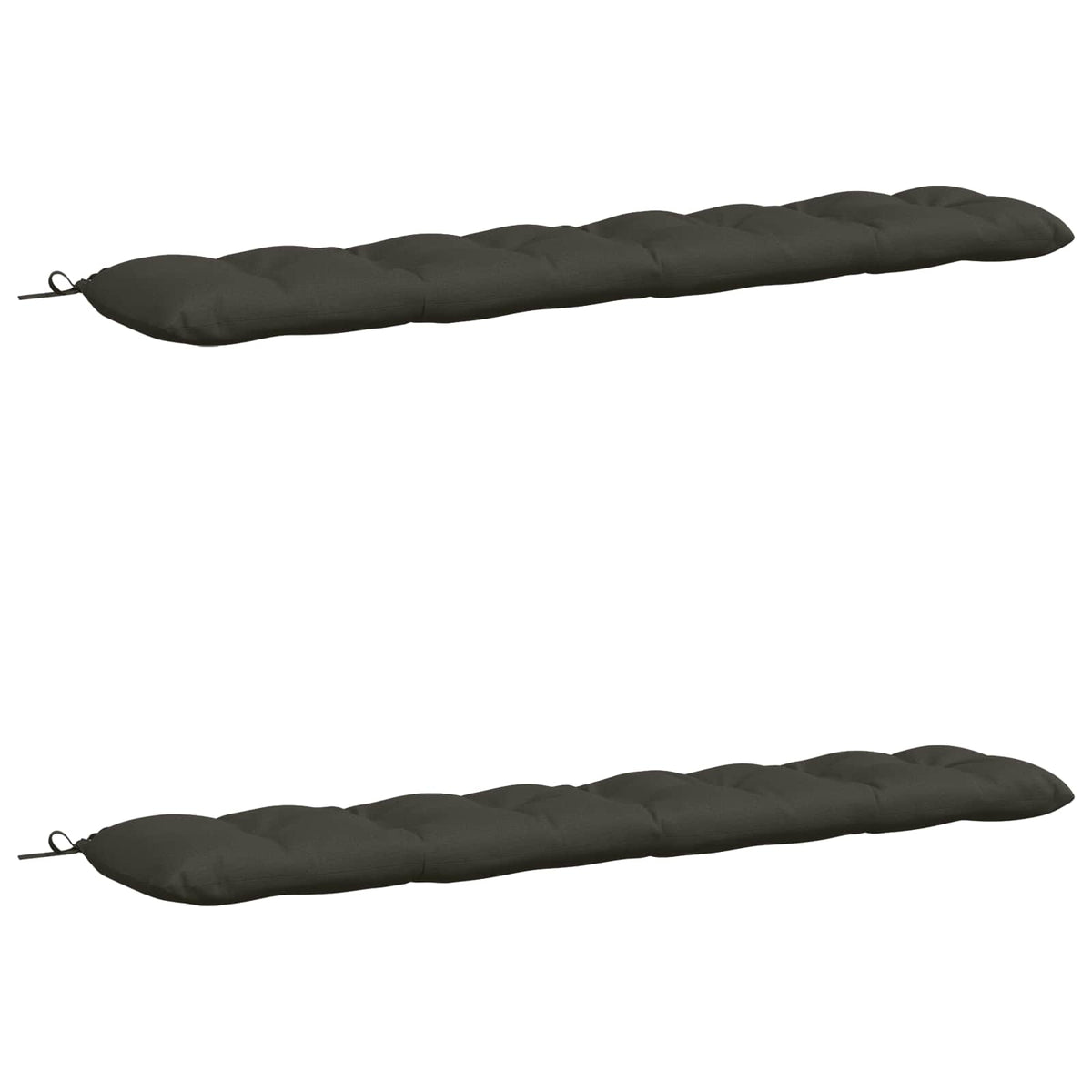 Cuscini per Panchina VIANEN 2 pz 100% Poliestere Antracite