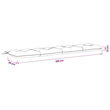 Cuscini per Panchina VIANEN 2 pz 100% Poliestere Antracite