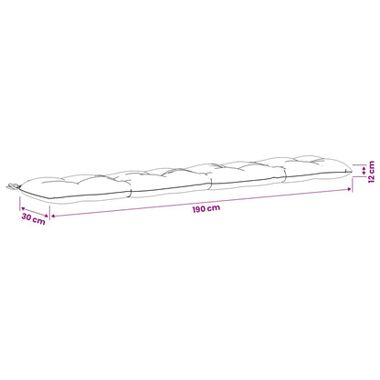 Cuscino per panchina VIANEN 100% Poliestere Antracite | homemem39