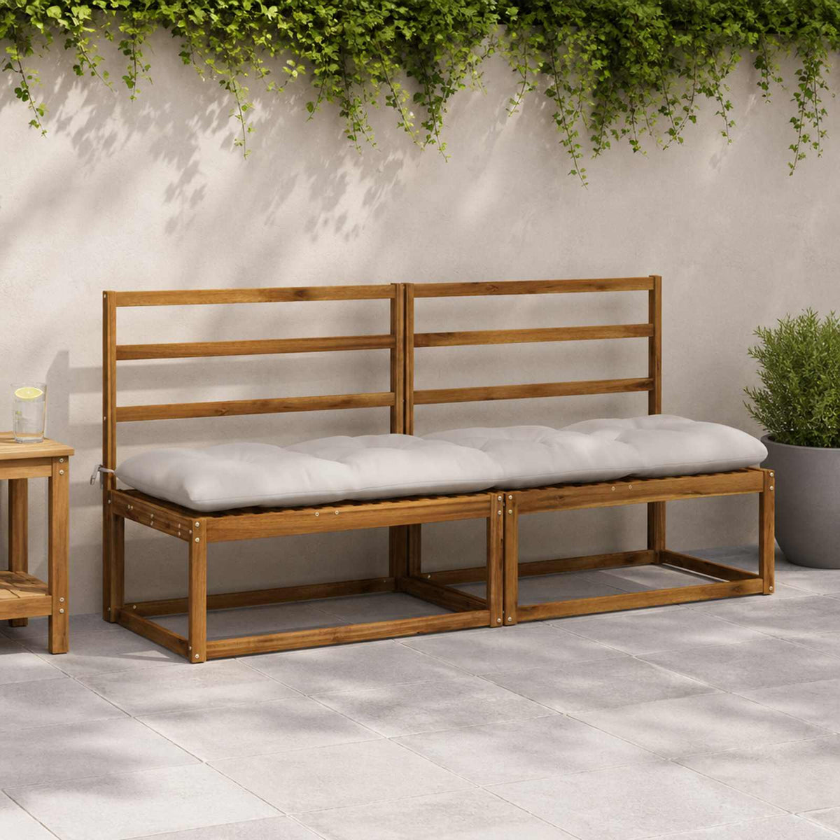 Cuscino per panchina VIANEN 100% Poliestere Bianco | homemem39