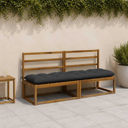 Cuscini per Panchina VIANEN 2 pz 100% Poliestere Antracite