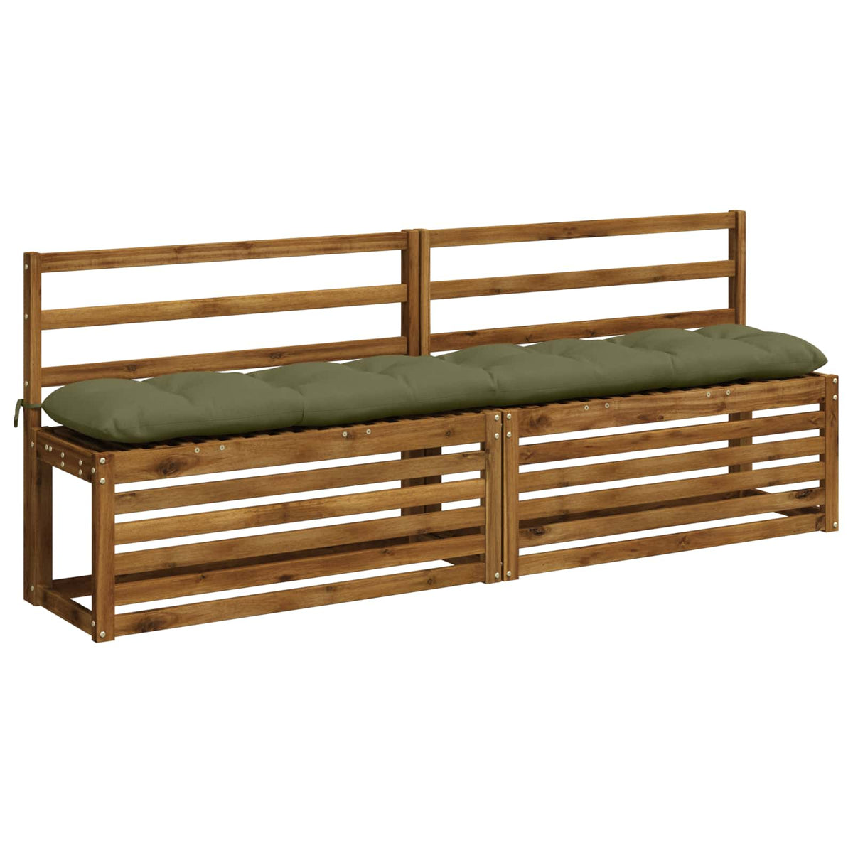 Cuscini per Panchina VIANEN 2 pz 100% Poliestere Verde Oliva