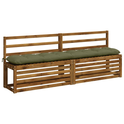 Cuscini per Panchina VIANEN 2 pz 100% Poliestere Verde Oliva