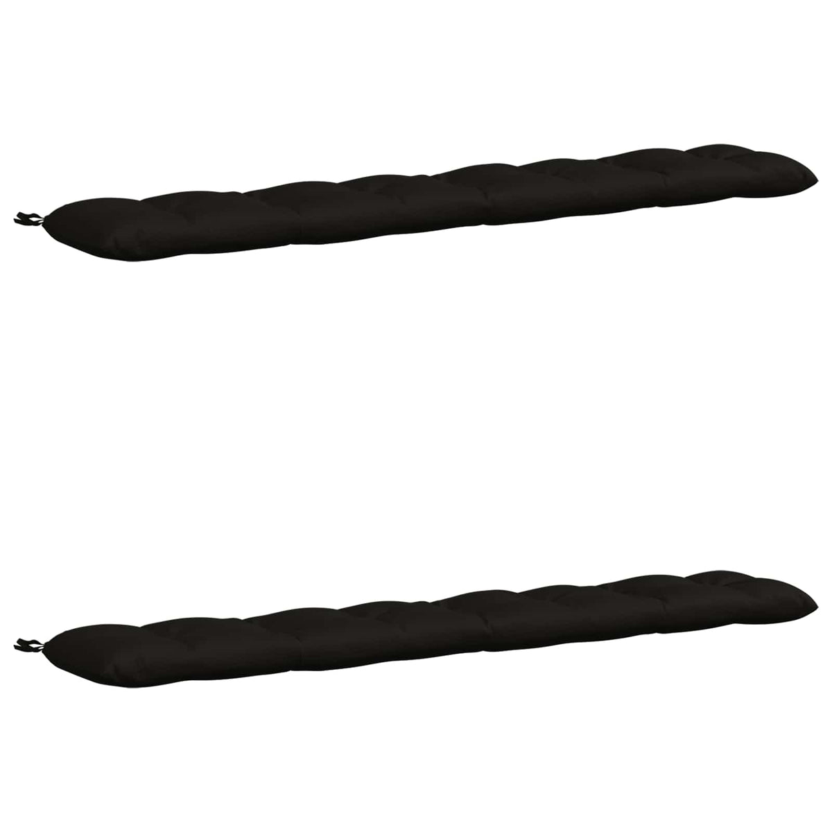 Cuscini per Panchina VIANEN 2 pz 100% Poliestere Nero