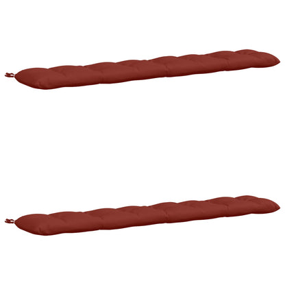 Cuscini per Panchina VIANEN 2 pz 100% Poliestere Rosso