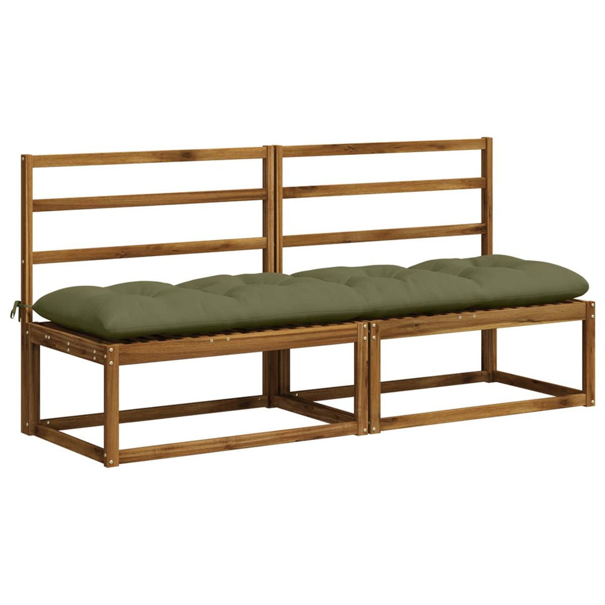 Cuscino per panchina VIANEN 100% Poliestere Verde Oliva