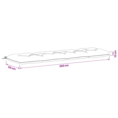 Cuscino per panchina VIANEN 100% Poliestere Verde Oliva
