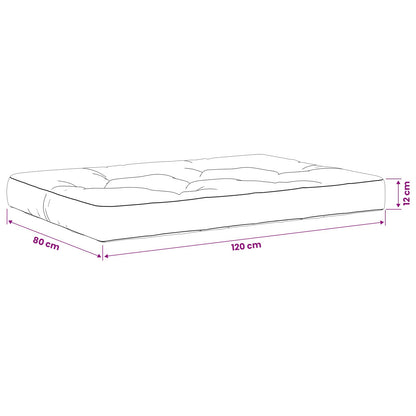 Cuscino per Pallet VIANEN 100% Poliestere Blu 120 x 80 x 12 cm