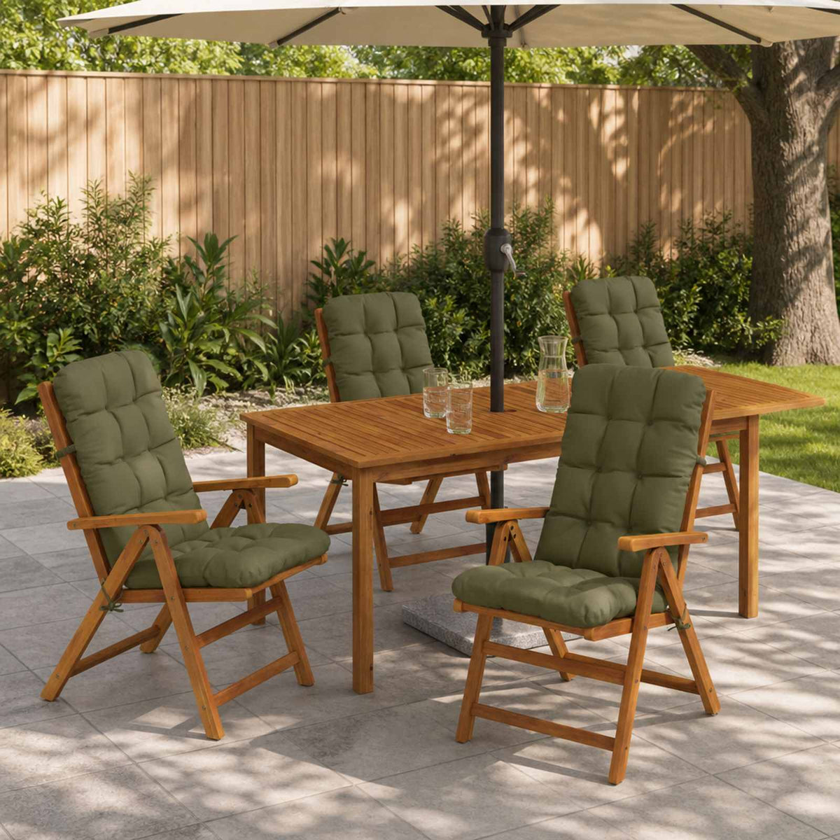 Cuscini per Sedia Alta in 6 Pezzi VIANEN 6 pz 100% Poliestere