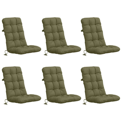 Cuscini per Sedia Alta in 6 Pezzi VIANEN 6 pz 100% Poliestere