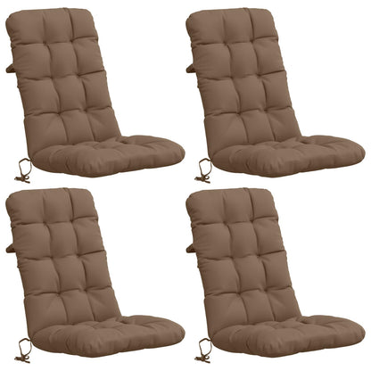 Cuscini per Sedia Alta in 4 Pezzi VIANEN 100% Poliestere
