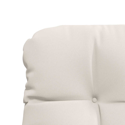 Cuscini per Sedia Alta in 2 Pezzi VIANEN 100% Poliestere Bianco