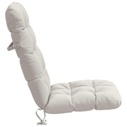 Cuscini per Sedia Alta in 2 Pezzi VIANEN 100% Poliestere Bianco