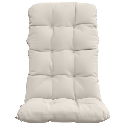 Cuscini per Sedia Alta in 4 Pezzi VIANEN 100% Poliestere Bianco