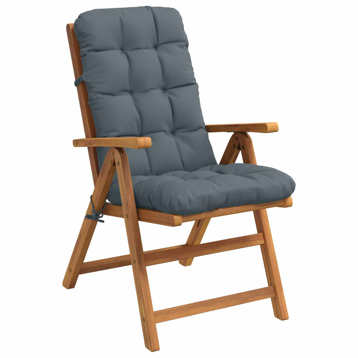 Cuscini per Sedia Alta in 2 Pezzi VIANEN 100% Poliestere Blu
