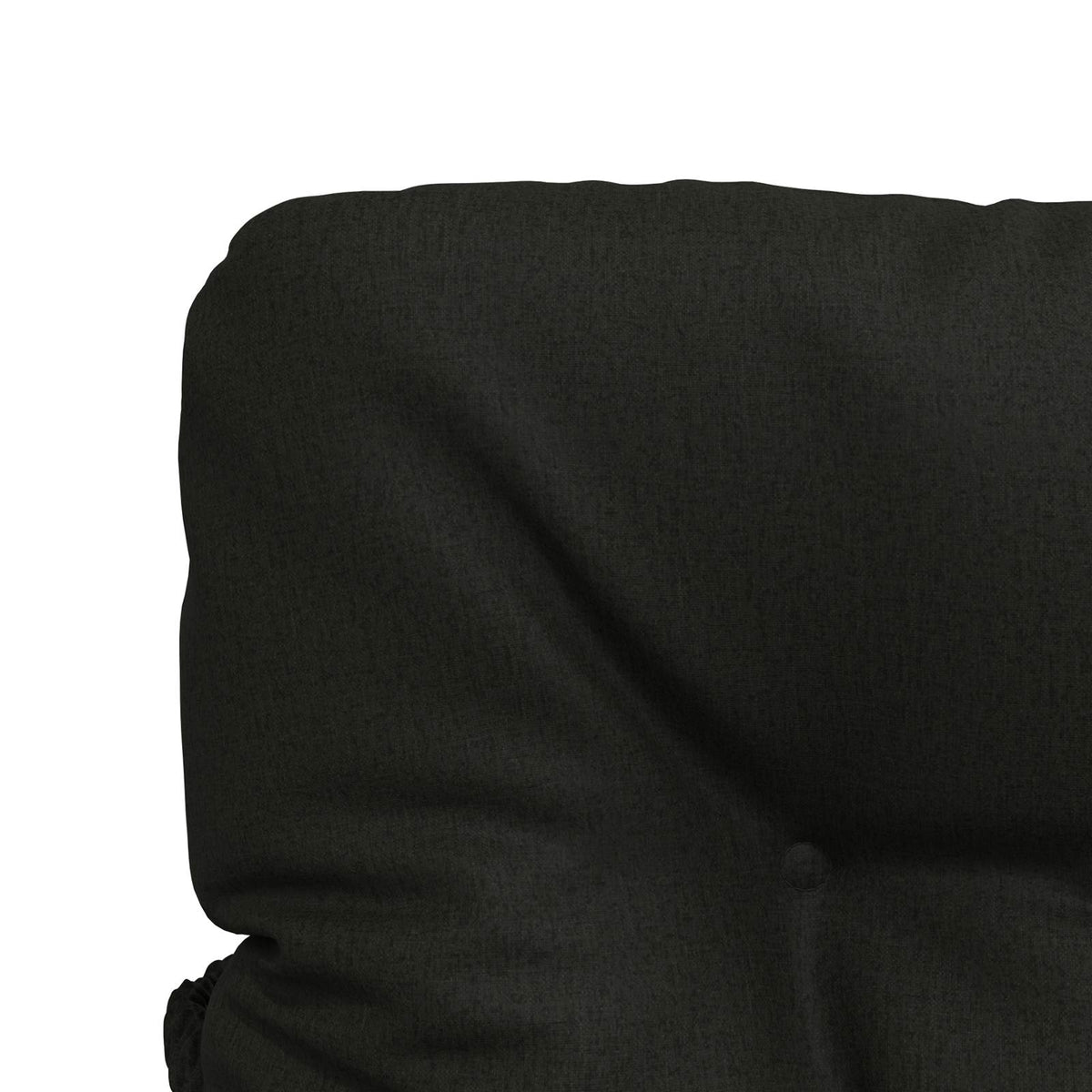 Cuscini per Sedia Alta in 2 Pezzi VIANEN 100% Poliestere Nero