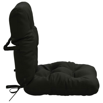 Cuscini per Sedia Alta in 2 Pezzi VIANEN 100% Poliestere Nero