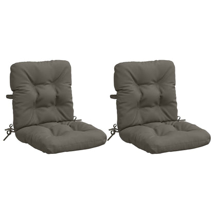 Cuscini per Sedia Alta in 2 Pezzi VIANEN 100% Poliestere Grigio