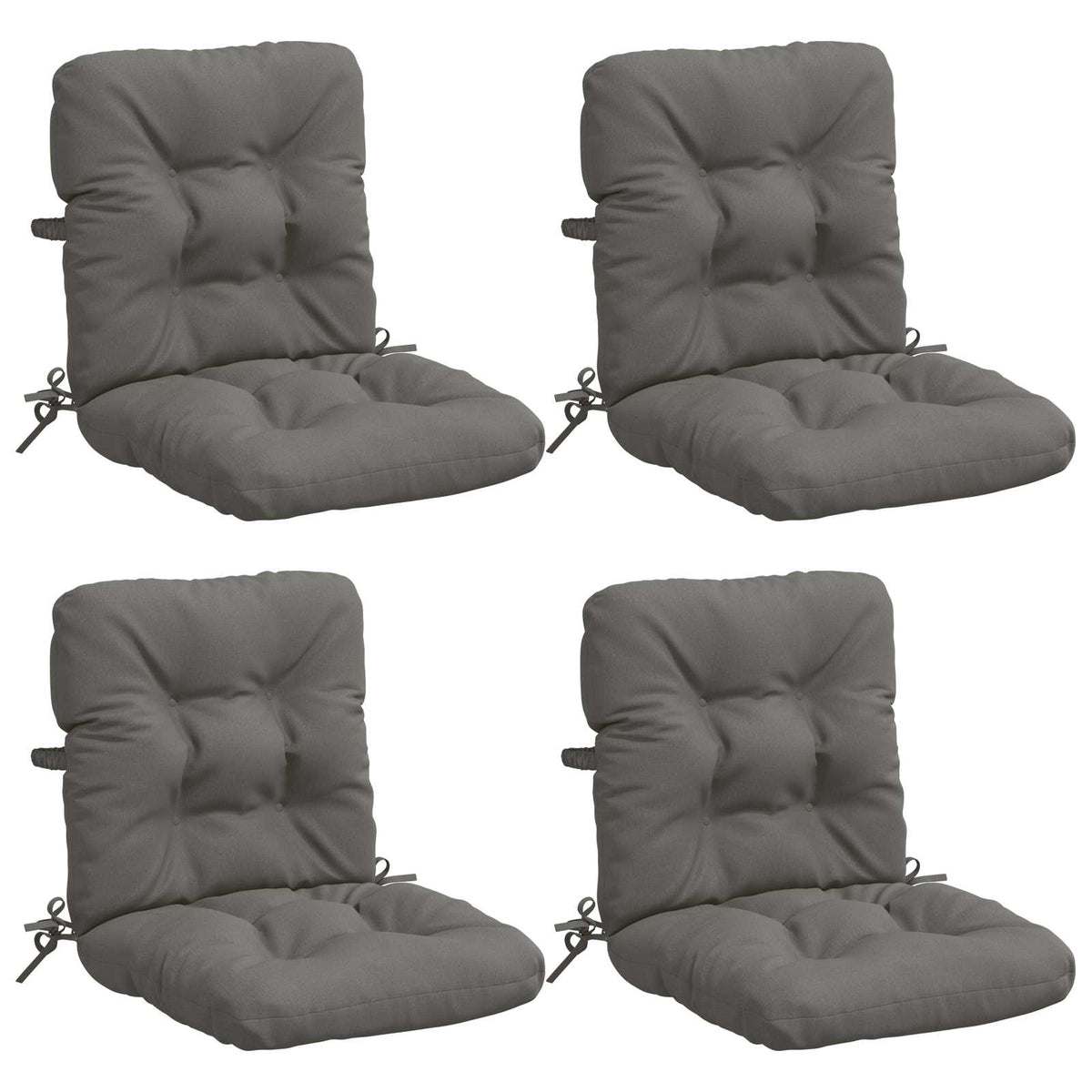 Cuscini per Sedia Alta in 4 Pezzi VIANEN 4 pz 100% Poliestere
