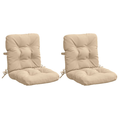 Cuscini per Sedia Alta in 2 Pezzi VIANEN 100% Poliestere Crema