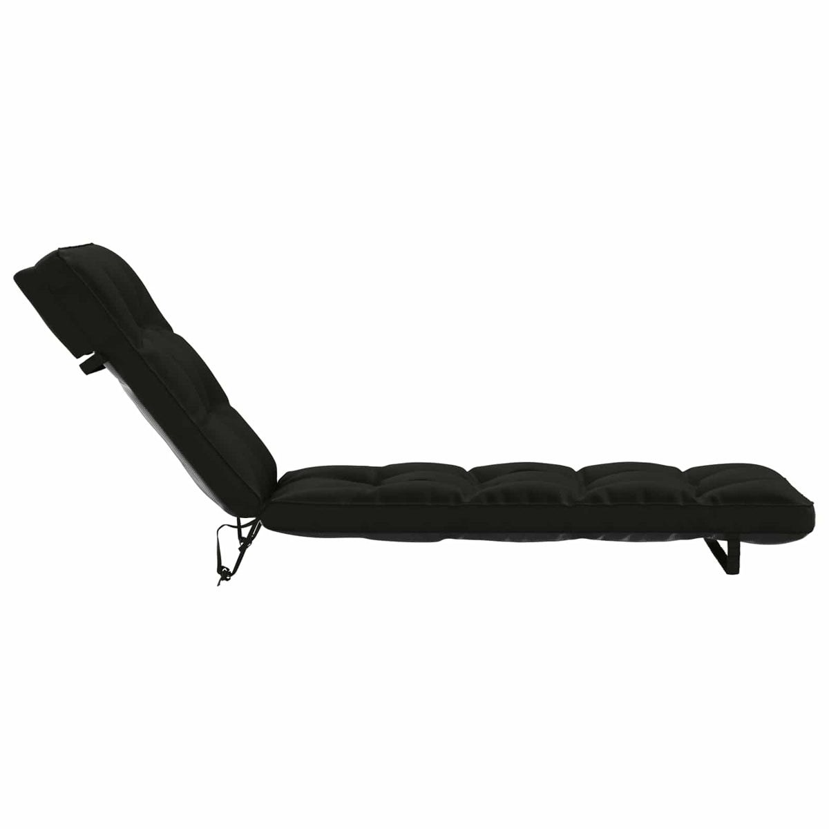 Cuscino per Lettino VIANEN 100% Poliestere Nero 200 x 60 x 8 cm