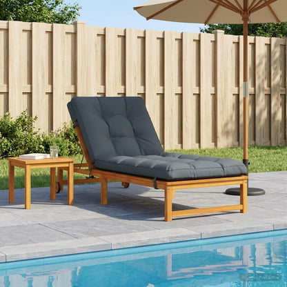 Cuscino per Lettino VIANEN 100% Poliestere Blu 200 x 90 x 8 cm