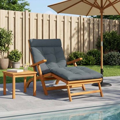 Cuscino per Lettino VIANEN 100% Poliestere Blu 200 x 90 x 8 cm