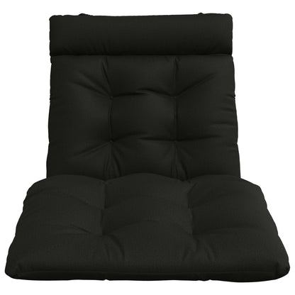 Cuscino per Lettino VIANEN 100% Poliestere Nero 200 x 80 x 8 cm