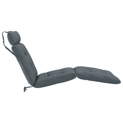 Cuscino per Lettino VIANEN 100% Poliestere Blu 200 x 90 x 8 cm