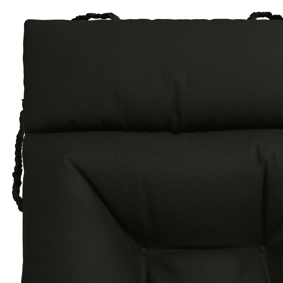 Cuscino per Lettino VIANEN 100% Poliestere Nero 200 x 90 x 8 cm