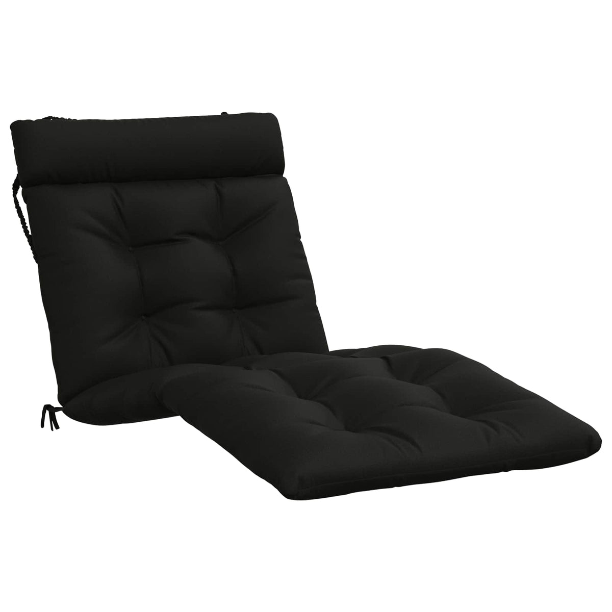 Cuscino per Lettino VIANEN 100% Poliestere Nero 200 x 90 x 8 cm