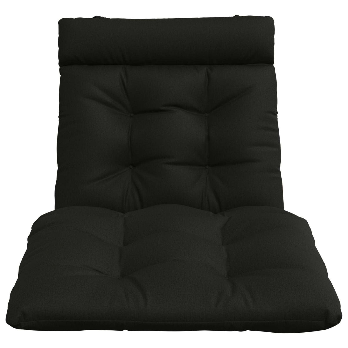Cuscino per Lettino VIANEN 100% Poliestere Nero 200 x 90 x 8 cm