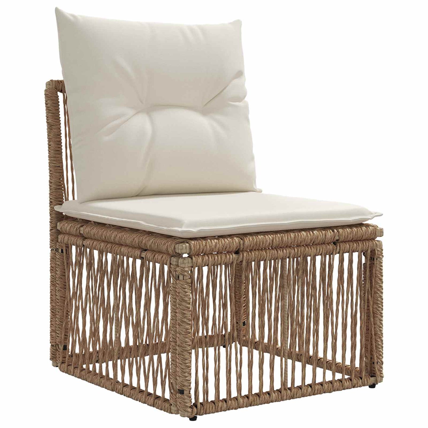 Set Divano da Giardino 10 pcs Beige polyrattan | homemem39