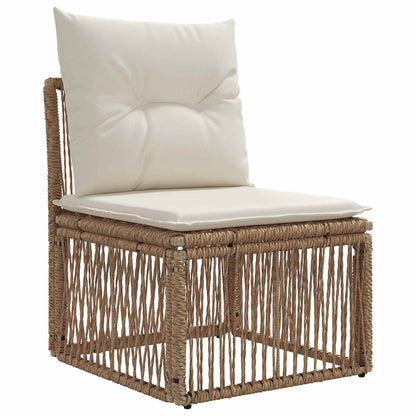 Set Divano da Giardino 10 pcs Beige polyrattan | homemem39