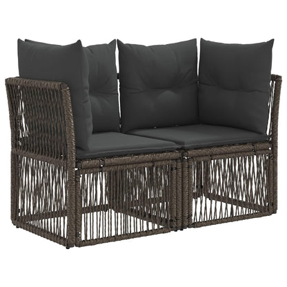 Set Divano da Giardino 8 pz 8-Numero di posti Grigio polyrattan | homemem39