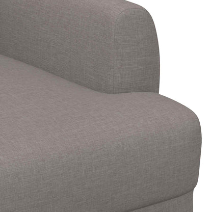 Loveseat con bottoni imbottiti Tortora 116 x 67 x 80 cm Tessuto | homemem39