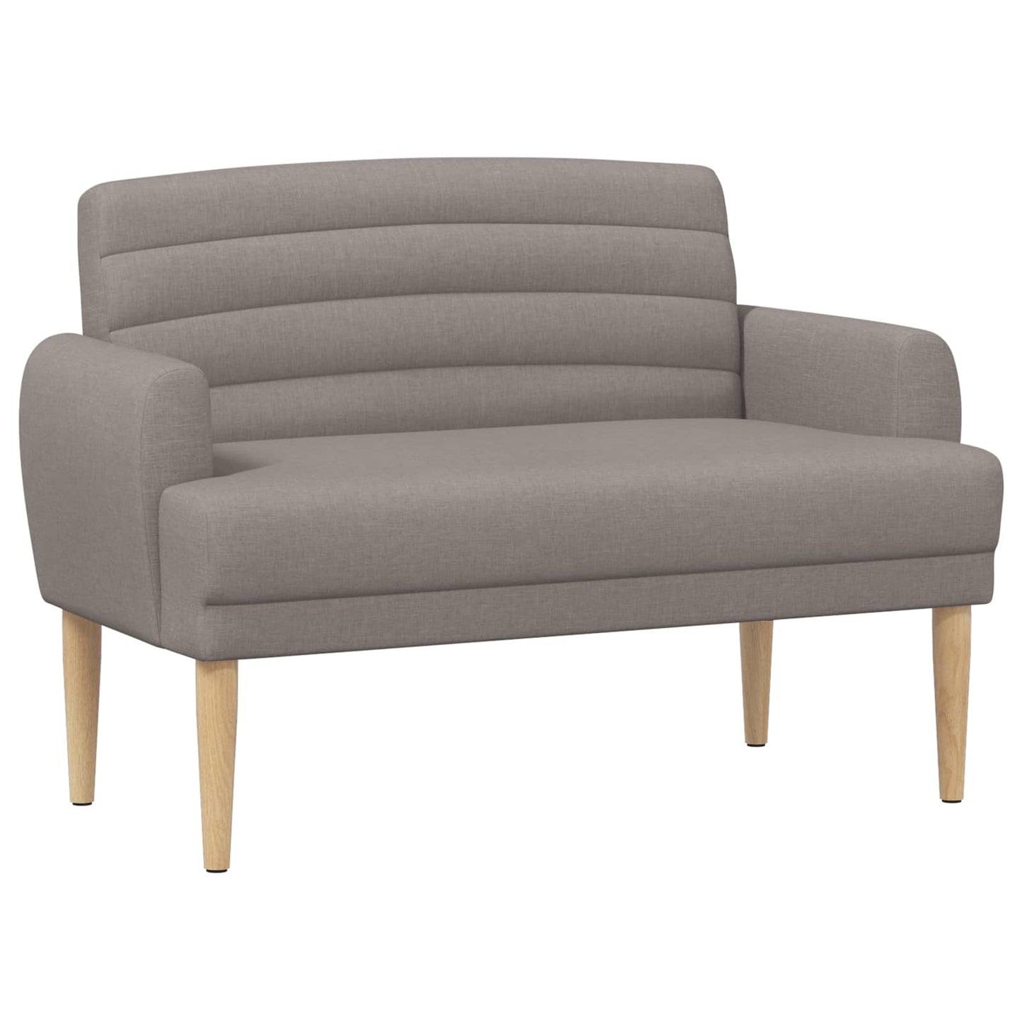 Loveseat con bottoni imbottiti Tortora 116 x 67 x 80 cm Tessuto | homemem39
