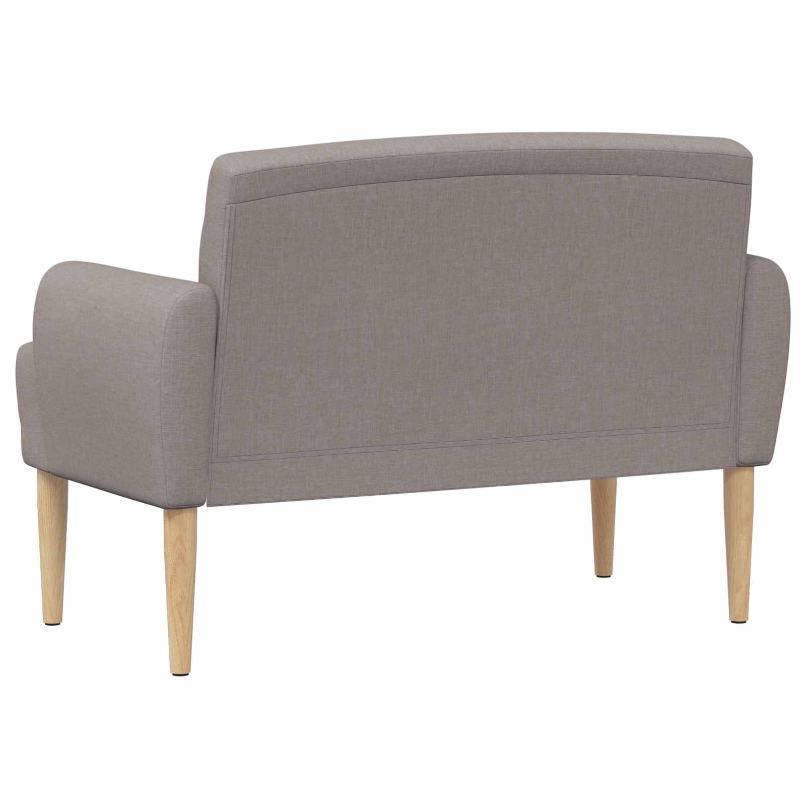 Loveseat con bottoni imbottiti Tortora 116 x 67 x 80 cm Tessuto | homemem39