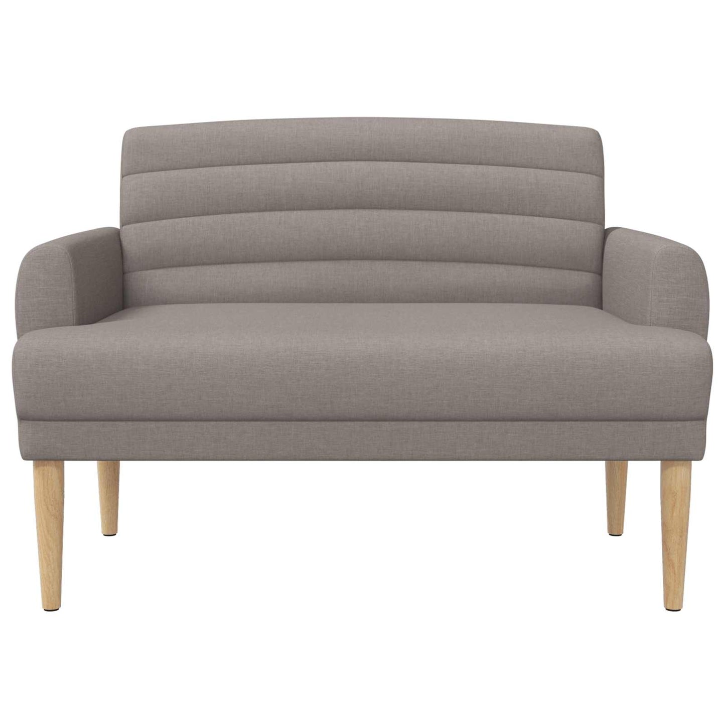 Loveseat con bottoni imbottiti Tortora 116 x 67 x 80 cm Tessuto | homemem39