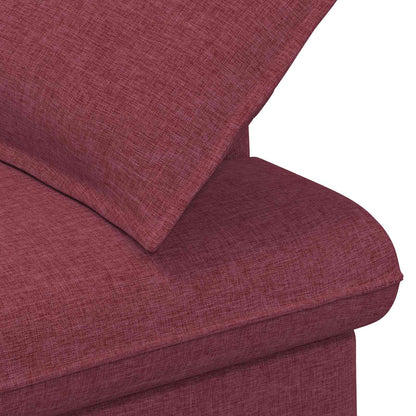 Loveseat con bottoni imbottiti Rosso Vino 111 x 68 x 80 cm | homemem39